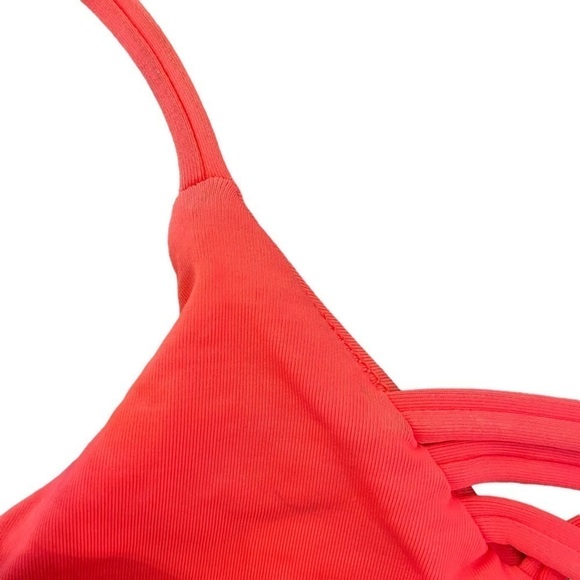 L*SPACE Jaime Bikini Top in Geranium, Size S - Picture 9 of 10
